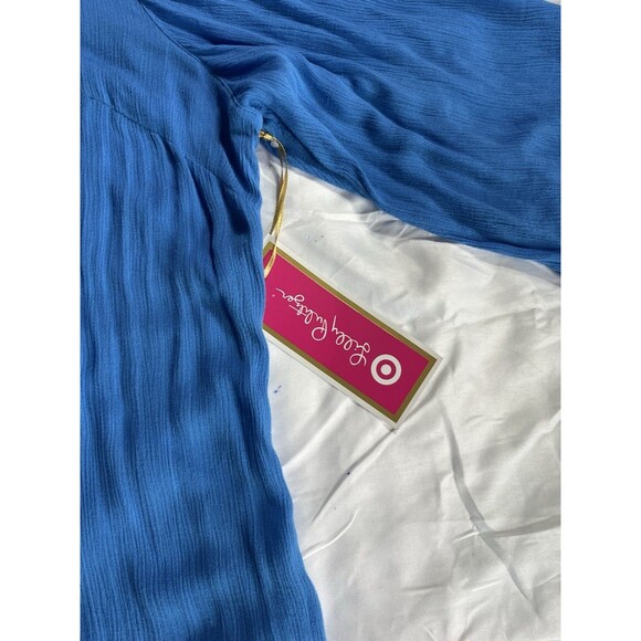 Lilly Pulitzer For Target NWT Swim Cover Size M Blue Embroidered Pool Beach - Picture 7 of 9